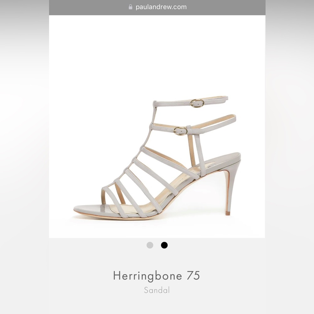 Paul Andrew “Herringbone” 75 Suede Heels - Picture 6 of 9